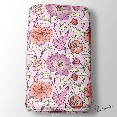 Floral Digital Printed Fabric Manufacturer