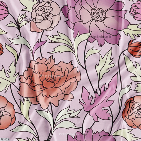 Floral Digital Printed Fabric Manufacturer