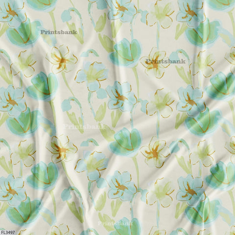 Wholesale Floral Printed Fabric in Surat