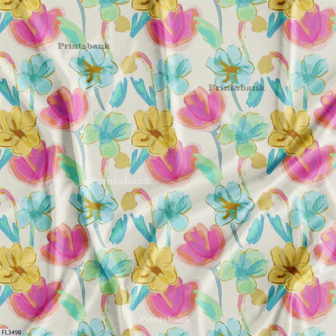 Wholesale Floral Printed Fabric in Surat