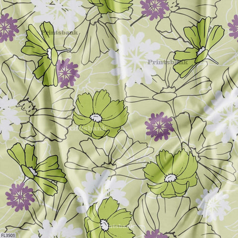 Wholesale Floral Printed Fabric in Surat