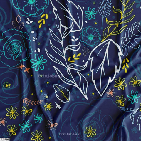 Floral Digital Printed Fabric Manufacturer