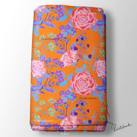 Floral Digital Printed Fabric Manufacturer