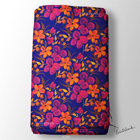Floral Digital Printed Fabric Manufacturer
