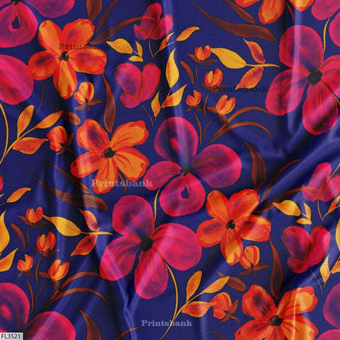 Floral Digital Printed Fabric Manufacturer