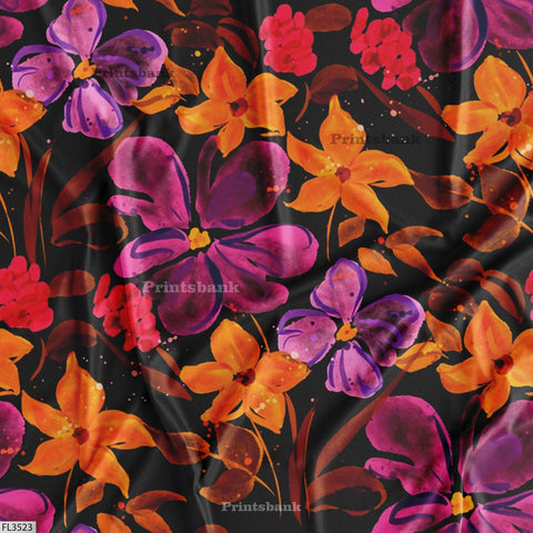 Floral Digital Printed Fabric Manufacturer