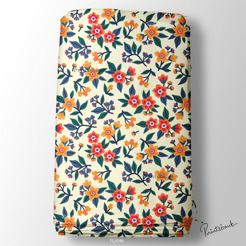 Wholesale Floral Printed Fabric in Surat