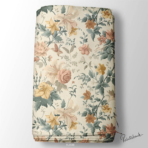 Wholesale Floral Printed Fabric in Surat
