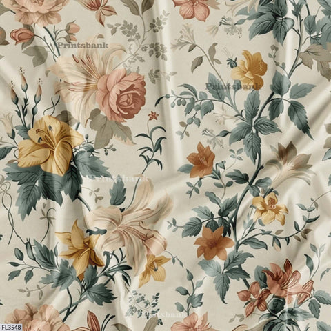 Wholesale Floral Printed Fabric in Surat
