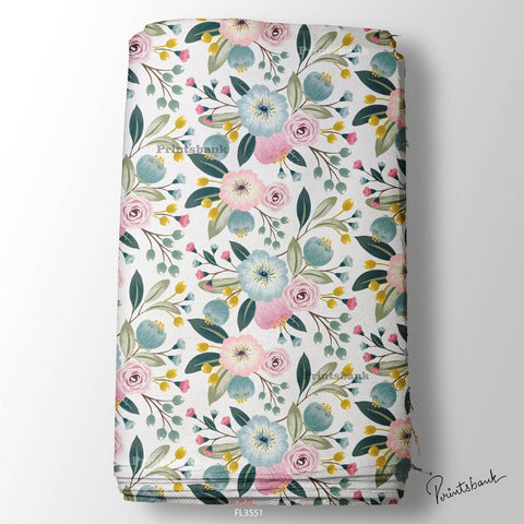 Wholesale Floral Printed Fabric in Surat