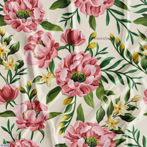Wholesale Floral Printed Fabric in Surat