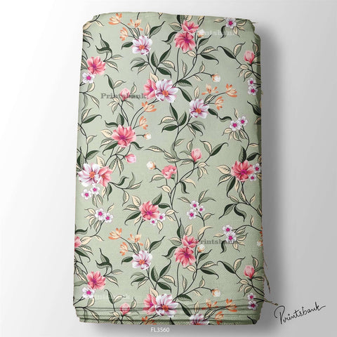 Floral Digital Printed Fabric Manufacturer