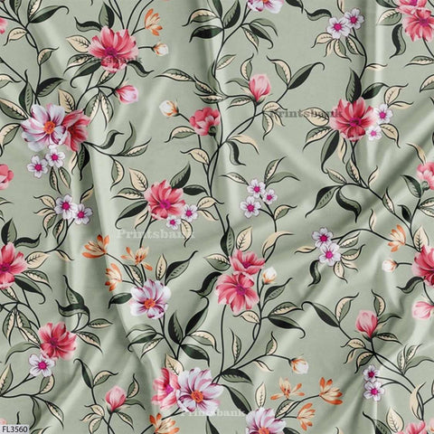 Floral Digital Printed Fabric Manufacturer