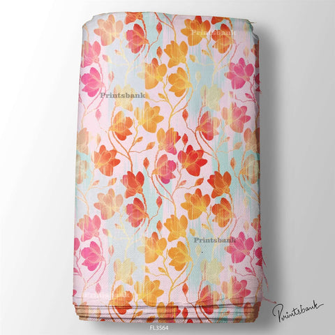 Wholesale Floral Printed Fabric in Surat