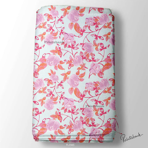 Wholesale Floral Printed Fabric in Surat