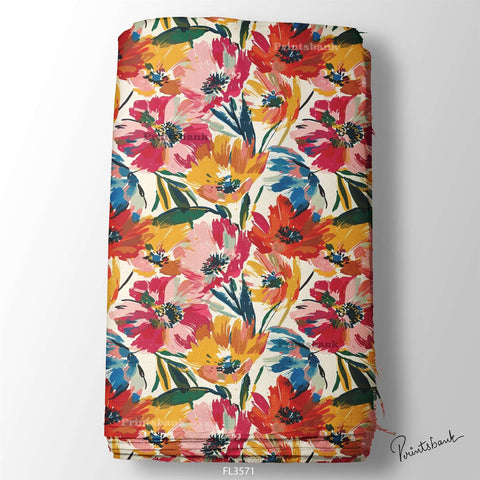 Wholesale Floral Printed Fabric in Surat