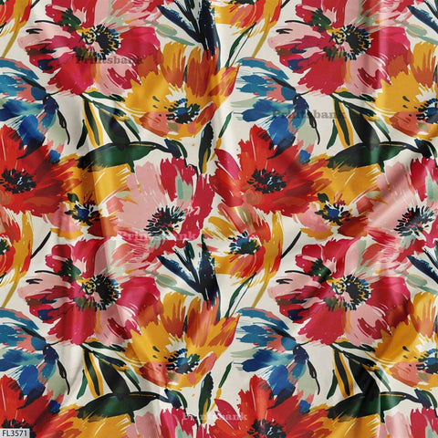 Wholesale Floral Printed Fabric in Surat