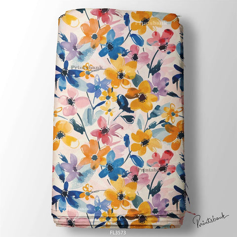Wholesale Floral Printed Fabric in Surat
