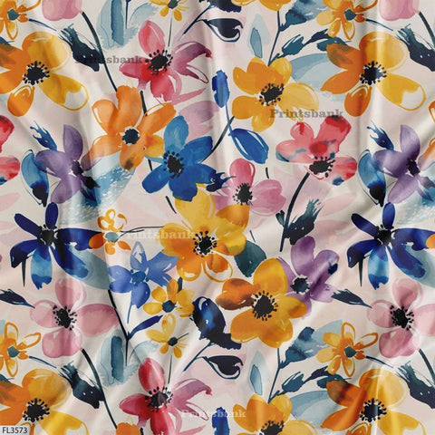 Wholesale Floral Printed Fabric in Surat