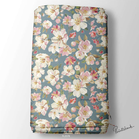 Floral  Digital Printed Fabric Supplier