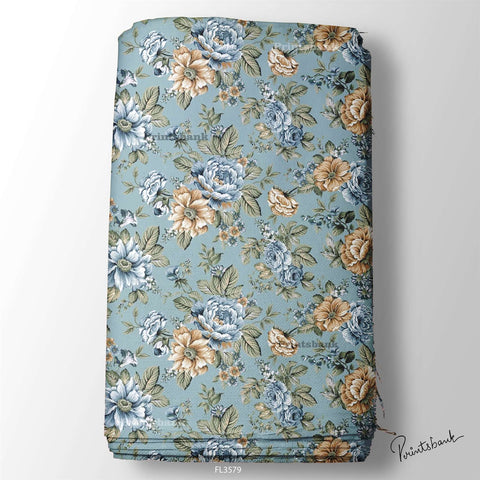 Floral  Digital Printed Fabric Supplier