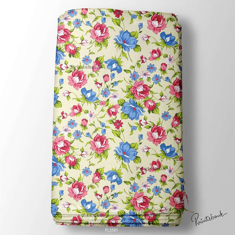 Floral  Digital Printed Fabric Supplier
