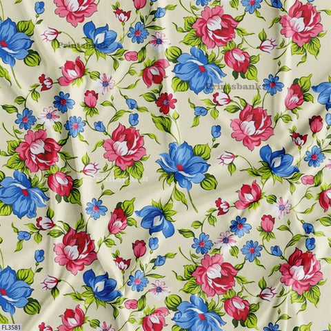 Floral  Digital Printed Fabric Supplier