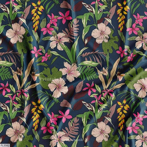 Floral  Digital Printed Fabric Supplier