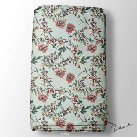 Floral  Digital Printed Fabric Supplier