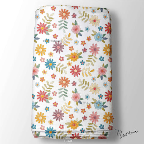 Floral  Digital Printed Fabric Supplier