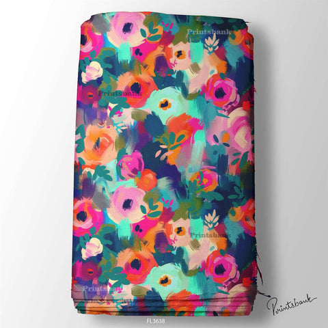 Floral Digital Printed Fabric Manufacturer