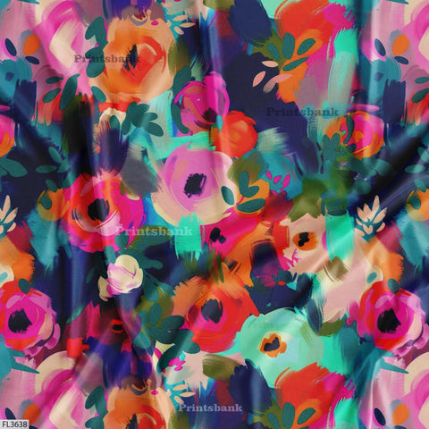 Floral Digital Printed Fabric Manufacturer