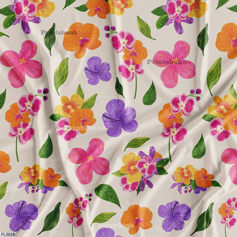 Floral Digital Printed Fabric Manufacturer