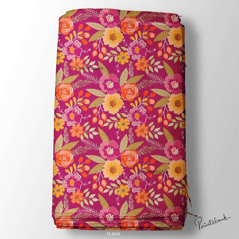 Floral Digital Printed Fabric Manufacturer