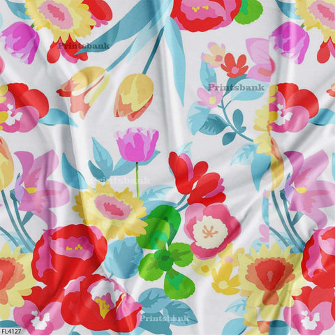 Floral Digital Printed Fabric Manufacturer
