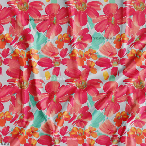 Floral Digital Printed Fabric Manufacturer