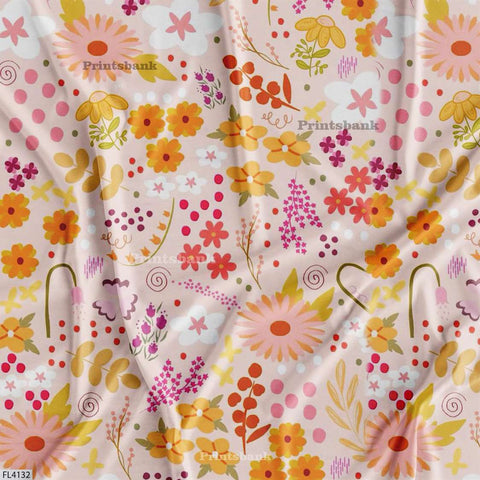 Floral Digital Printed Fabric Manufacturer