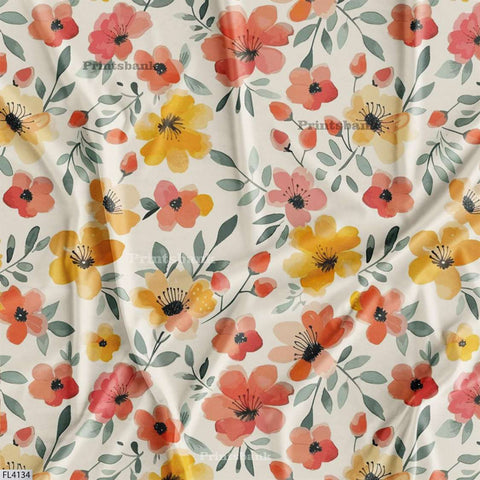 Floral Digital Printed Fabric Manufacturer