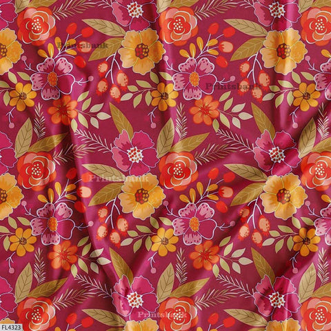 Wholesale Floral Printed Fabric in Surat