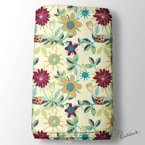 Wholesale Floral Printed Fabric in Surat