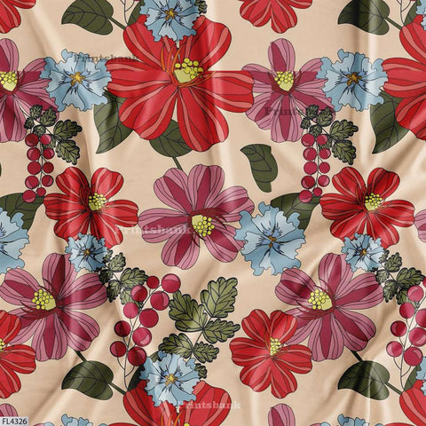 Wholesale Floral Printed Fabric in Surat