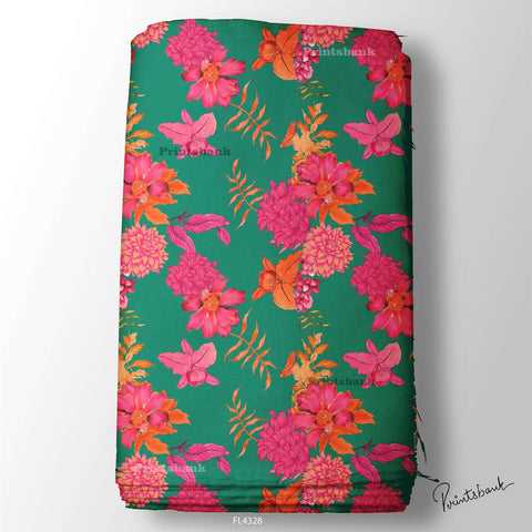 Wholesale Floral Printed Fabric in Surat