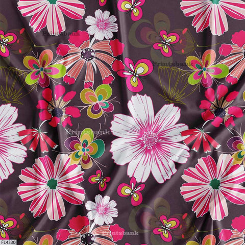 Wholesale Floral Printed Fabric in Surat
