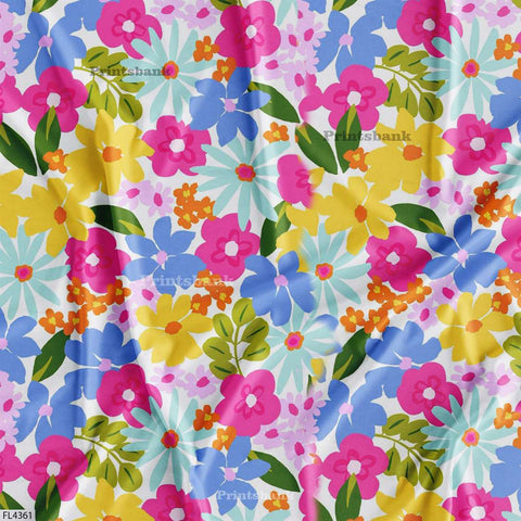 Wholesale Floral Printed Fabric in Surat