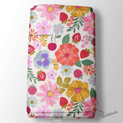 Wholesale Floral Printed Fabric in Surat