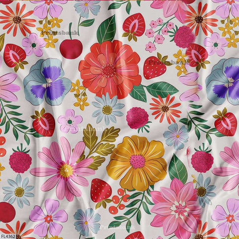 Wholesale Floral Printed Fabric in Surat