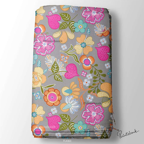 Wholesale Floral Printed Fabric in Surat