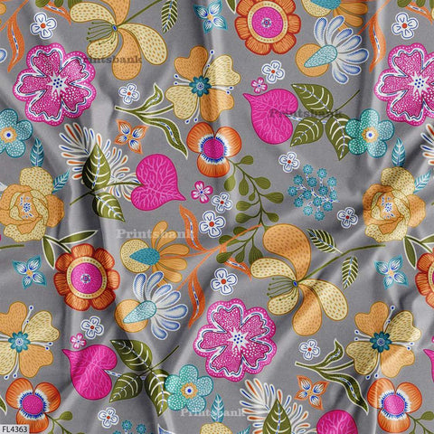 Wholesale Floral Printed Fabric in Surat