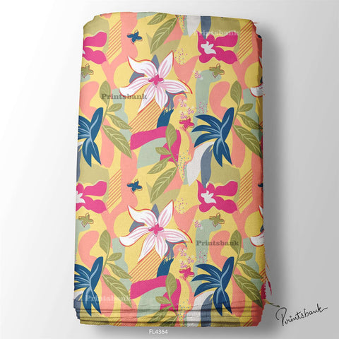 Wholesale Floral Printed Fabric in Surat