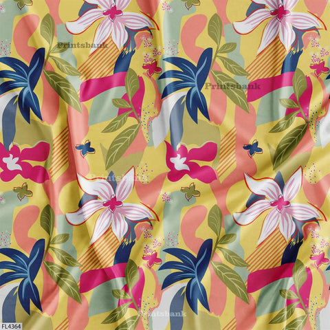 Wholesale Floral Printed Fabric in Surat